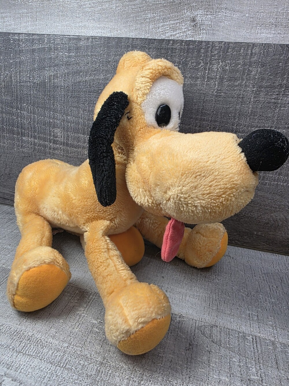 Vintage 1980s Disney Parks Pluto Plush 10" Applause Goofy's Dog g44